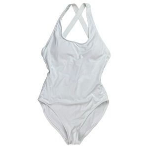 NWT Women’s Andie The Tulum White Smooth One Piece Swimsuit Size XL Long Torso